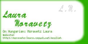 laura moravetz business card